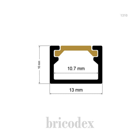 13x10 mm  LED Channel  _ SML Series _ Model(HL) _ 1310