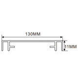 130×11mm  LED Channel _VFL Series_ Model(YX)_ 13公分折彎吸塑燈箱料