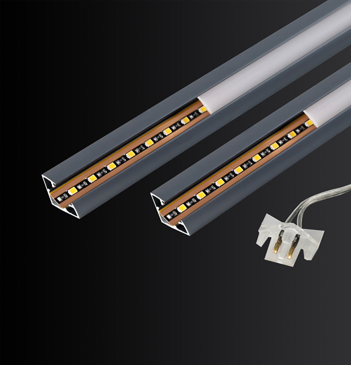 13 x 13 mm LED Channel _ SCL Series _ Model(JY) _ 免焊13x13弧面明裝櫃體燈