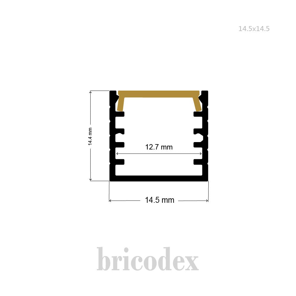 14.5x14.5 mm LED Channel _ SML Series _ Model(HL) _ 14.5x14.5