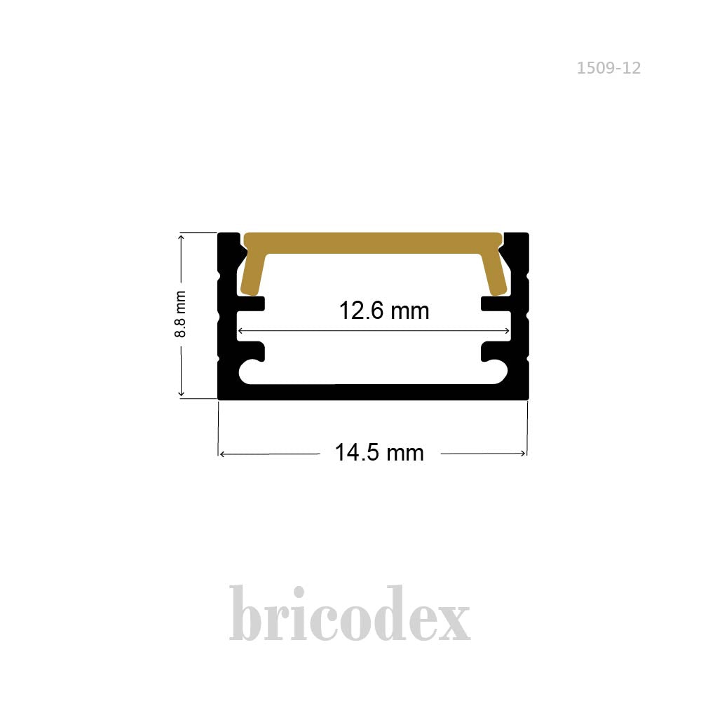 14.5x8.8 mm LED Channel _ SML Series _ Model(HL) _ 1509-12