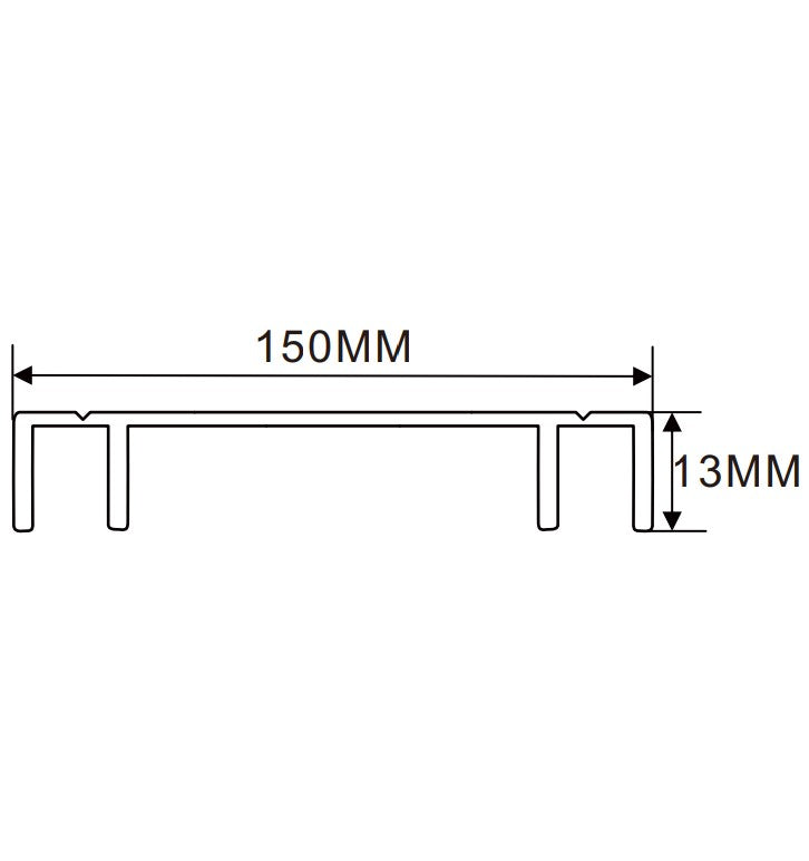 150×13mm  LED Channel _VFL Series_ Model(YX)_15公分折彎吸塑燈箱料