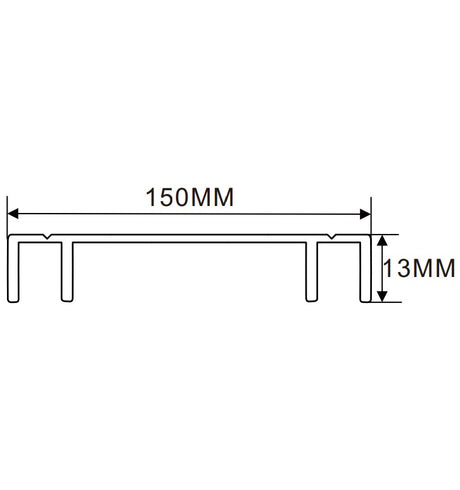 150×13mm  LED Channel _VFL Series_ Model(YX)_15公分折彎吸塑燈箱料