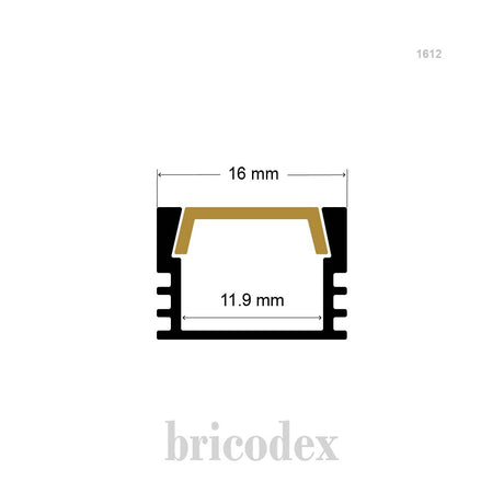 16x12mm  LED Channel _ SML Series _ Model(HL) _ 1612
