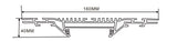 160×40mm  LED Channel _ SEG Series _ Model(YX) _ 16公分雙面卡布燈箱料