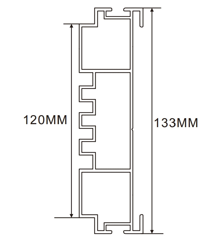 16cm LED Channel _WLP Series_ Model(YX)_ 16公分凹凸⾯地鐵導視燈箱料