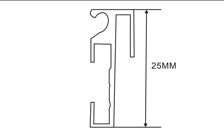 16cm LED Channel _WLP Series_ Model(YX)_ 16公分凹凸⾯地鐵導視燈箱料