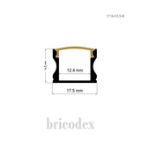 17.5x12.5mm  LED Channel _ SML Series _ Model(HL) _ 17.5x12.5-B