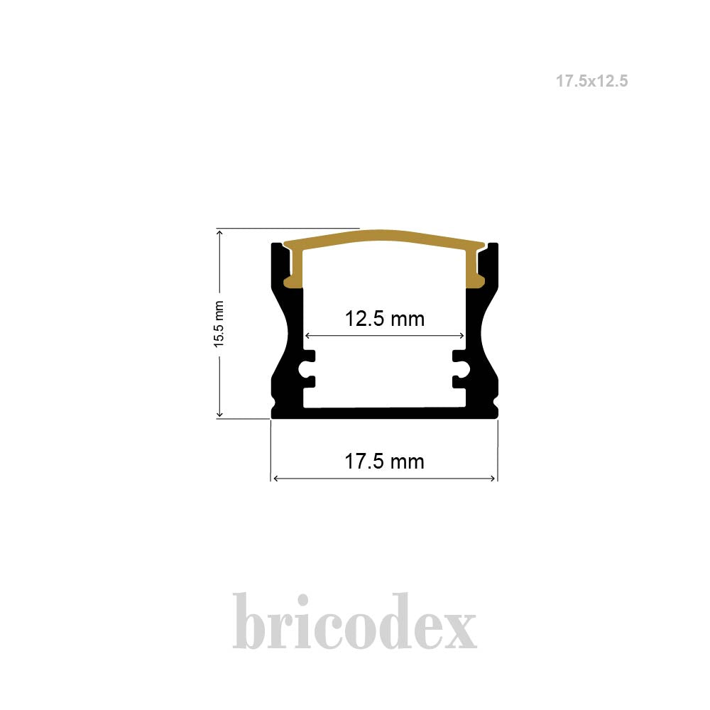 17.5x12.5mm  LED Channel _ SML Series _ Model(HL) _ 17.5x12.5