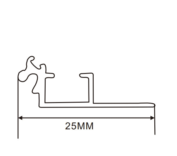 2.5cm LED Channel _PFL Series_ Model(YX)_ 2.5公分海報夾燈箱料