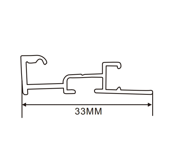 3cm LED Channel _PFL Series_ Model(YX)_ 3公分平蓋海報夾