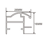26×16mm  LED Channel _SFL Series_ Model(YX)_ 2616畫框燈箱料