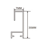 35×7mm  LED Channel _SFL Series_ Model(YX)_ 3507畫框燈箱料