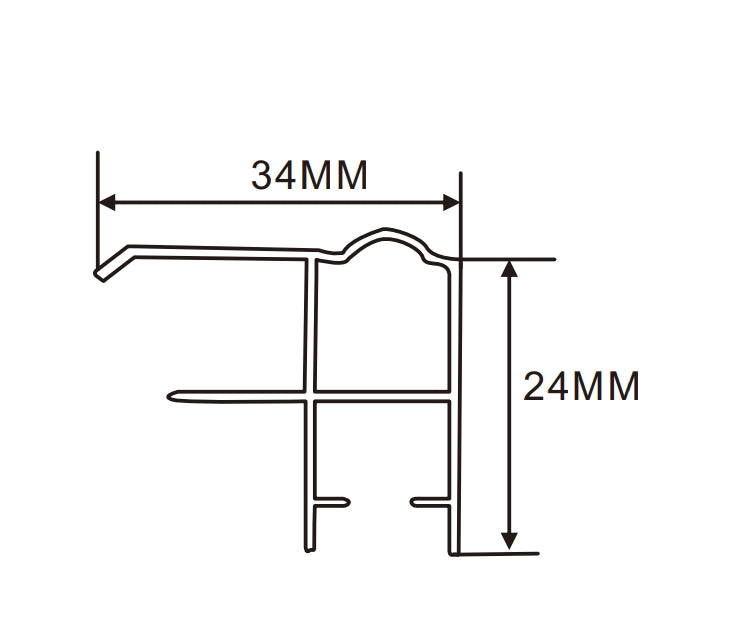 35×24mm  LED Channel _SFL Series_ Model(YX)_3524畫框燈箱料