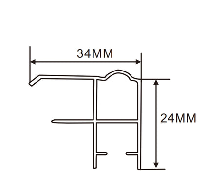 35×24mm  LED Channel _SFL Series_ Model(YX)_3524畫框燈箱料