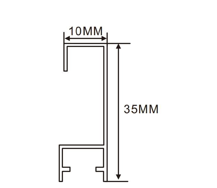 35×10mm  LED Channel _SFL Series_ Model(YX)_ 3510畫框燈箱料