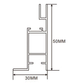 30×50mm  LED Channel _SEG Series_ Model(YX)_ 5公分單面卡布A款燈箱料
