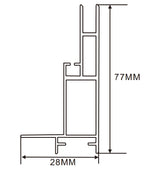 28×77mm  LED Channel _SEG Series_ Model(YX)_ 8公分單面卡布G款燈箱料