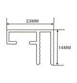 14×23mm  LED Channel _SEG Series_ Model(YX)_ 1.5公分卡布燈箱料