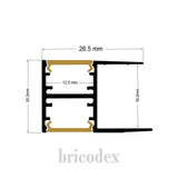 20.2x26.5mm LED Channel _FSL Series_ Model(HL)_ 18SML-AH