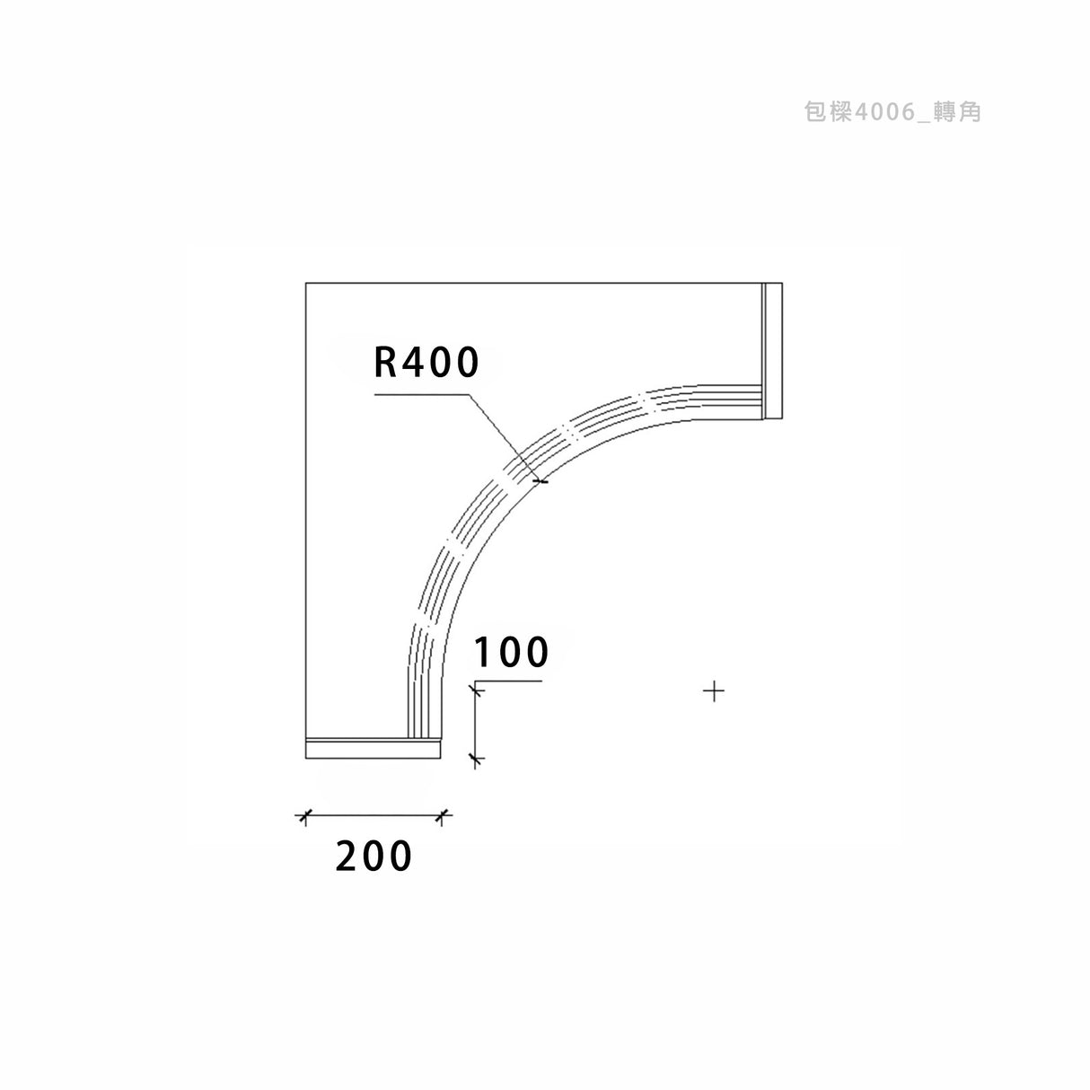 200 x 390 mm LED Channel _ GRG Panel Series _ Model _ 包樑4006