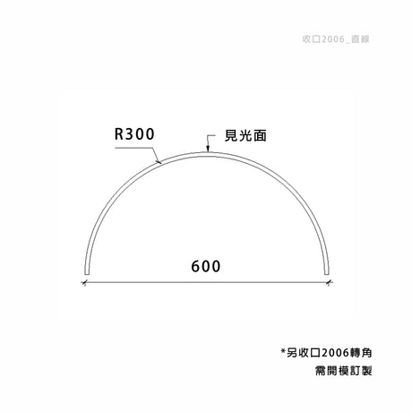 600 × 300 mm LED Channel _ GRG Panel Series _ Model _ 收口2006