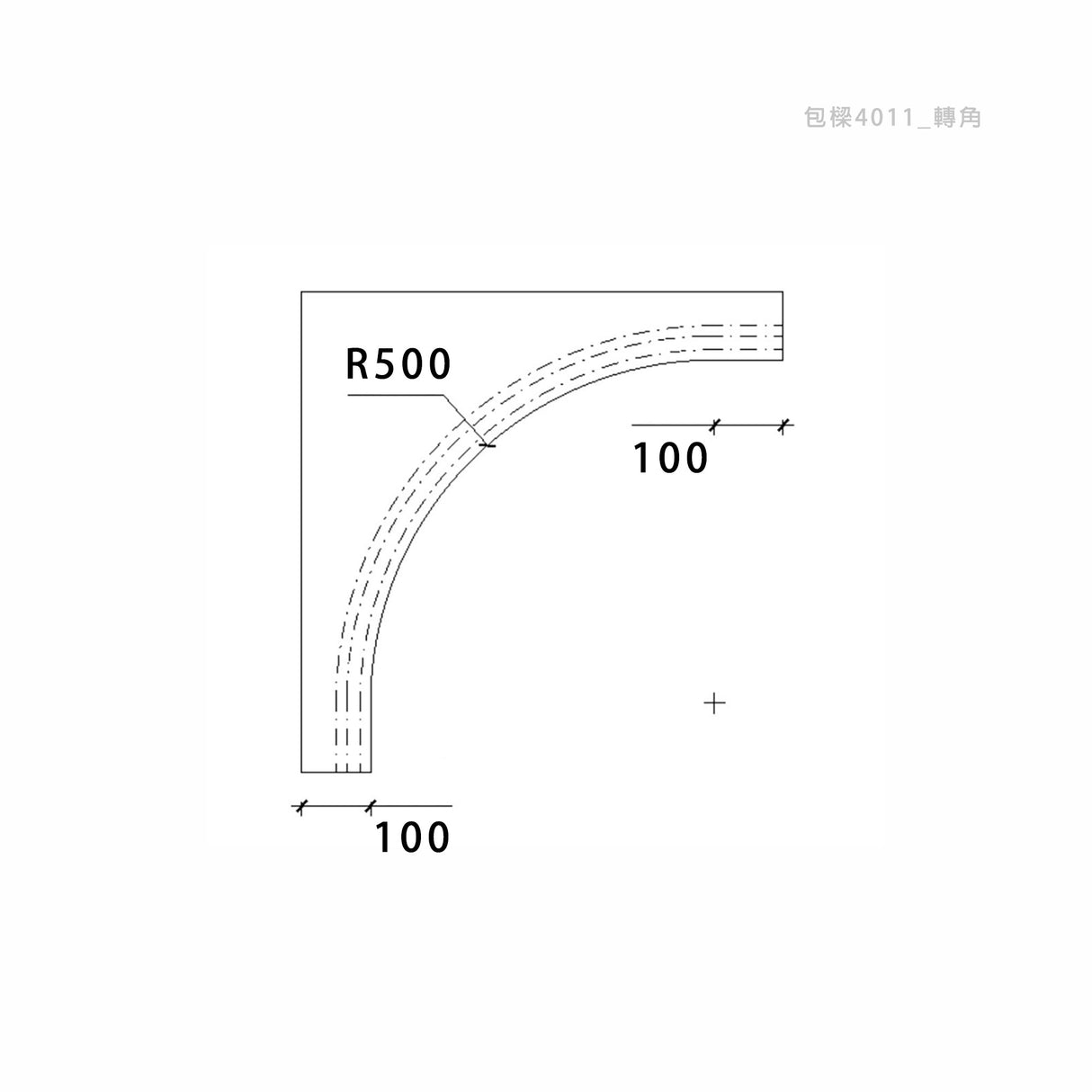 100 x 150 mm LED Channel _ GRG Panel Series _ Model _ 包樑4011
