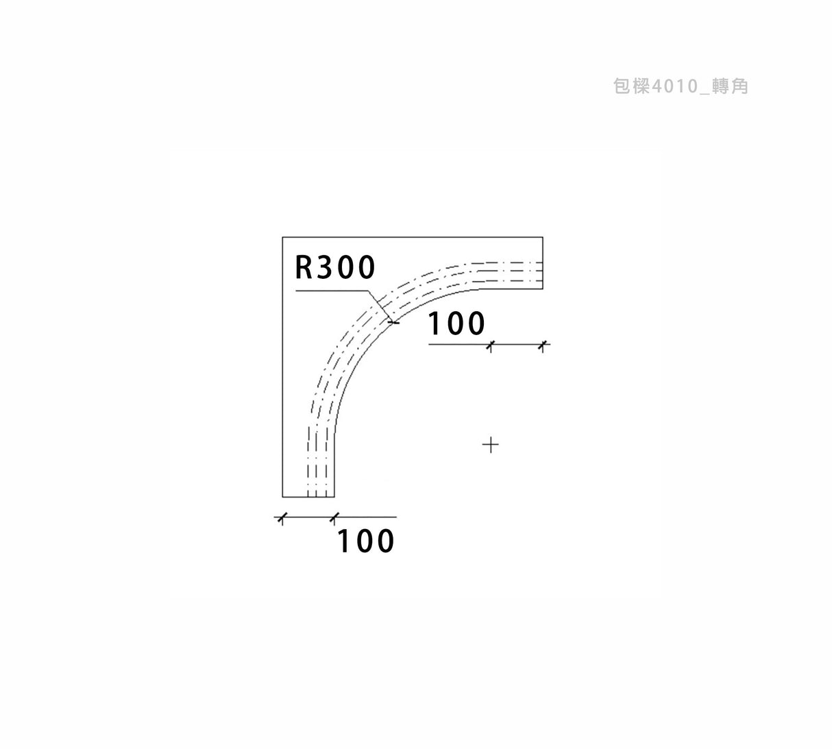 100 x 200 mm LED Channel _ GRG Panel Series _ Model _ 包樑4010