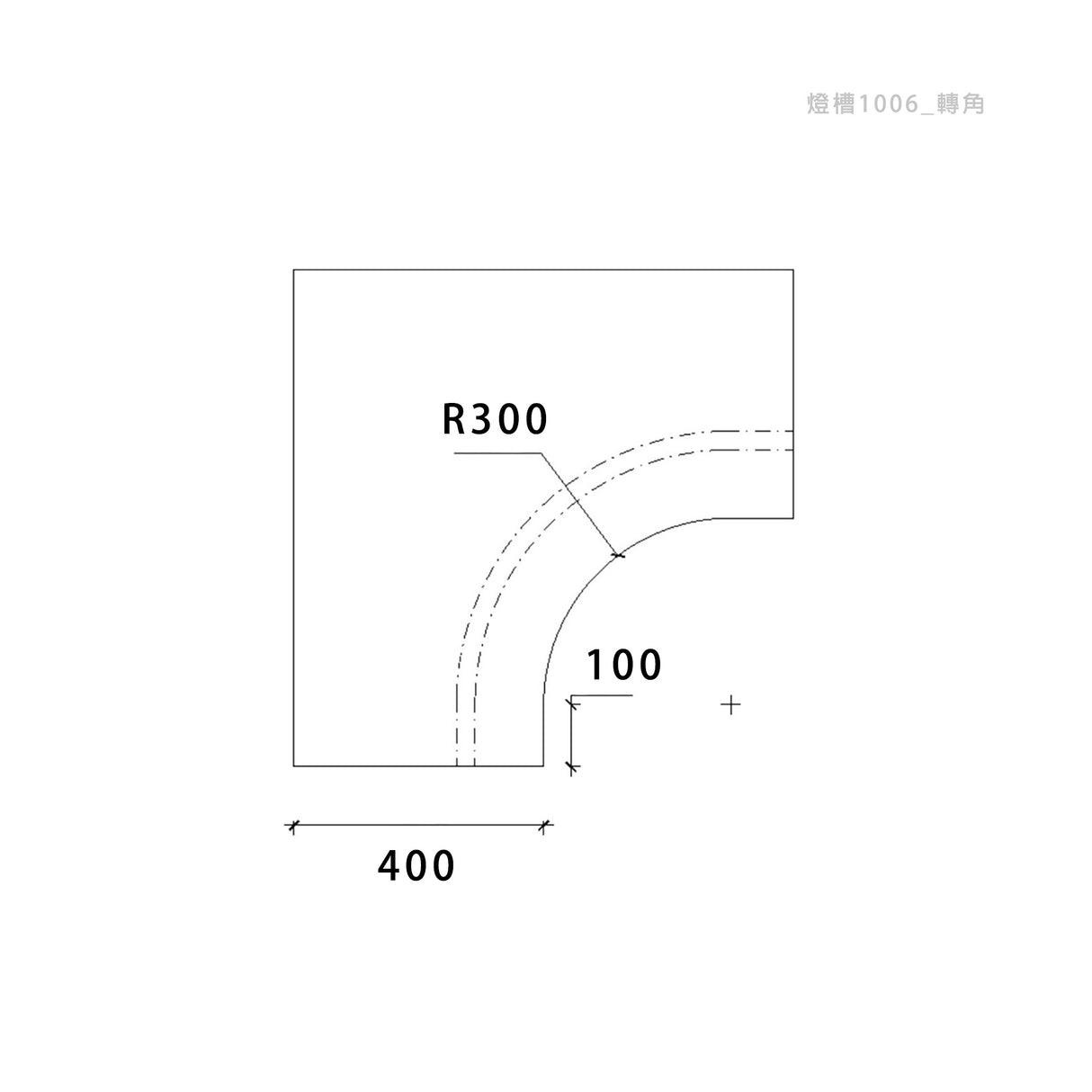 400 × 50 mm LED Channel _ GRG Panel Series _ Model _ 燈槽1006
