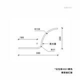 380 x 200 mm LED Channel _ GRG Panel Series _ Model _ 包樑4001
