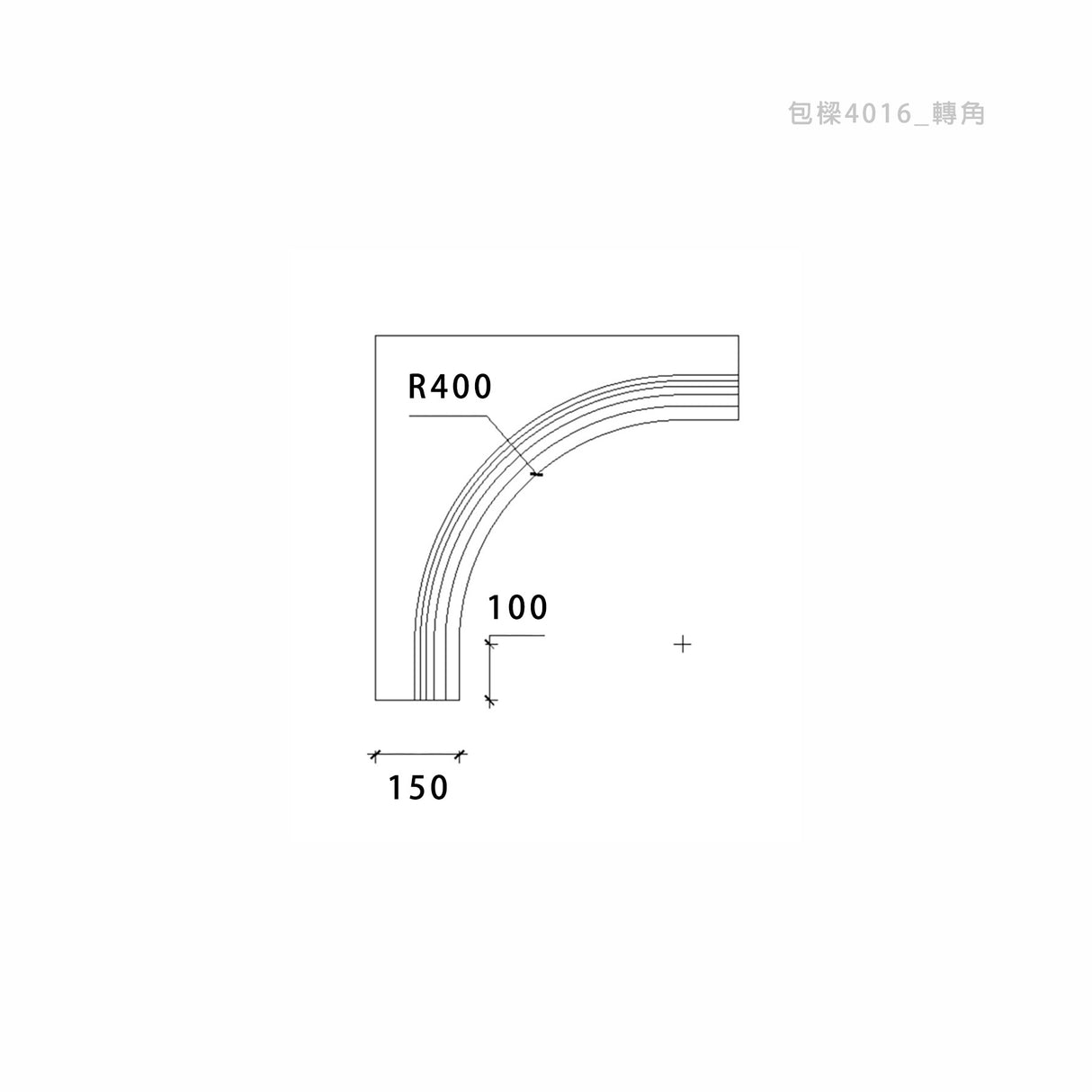 343 x 520 mm LED Channel _ GRG Panel Series _ Model _ 包樑4016