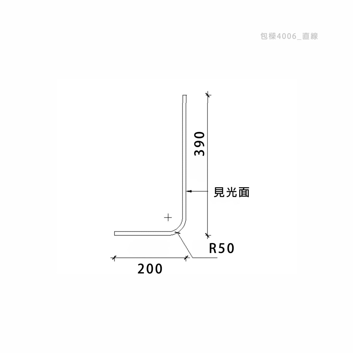 200 x 390 mm LED Channel _ GRG Panel Series _ Model _ 包樑4006
