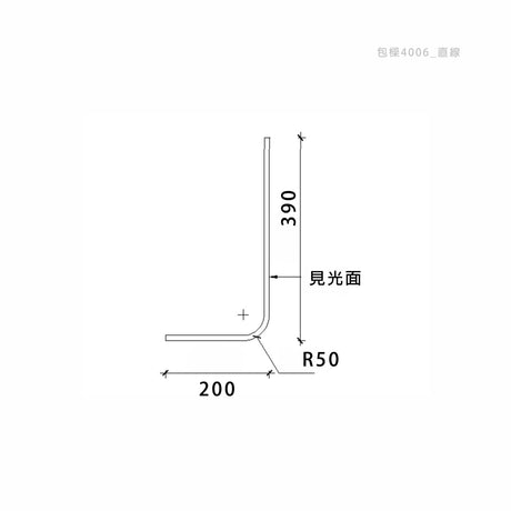 200 x 390 mm LED Channel _ GRG Panel Series _ Model _ 包樑4006