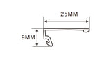 2.5x 9 cm LED Channel _UTL Series_ Model(YX) _ 2.5cm 平蓋鋁型材
