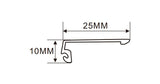 2.5 x 2.5 cm LED Channel _UTL Series_ Model(YX) _ 2.5cm 雙面平蓋鋁型材