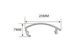 2.5x7 cm LED Channel _ UTL Series _ Model(YX)_ 2.5cm 弧面 LED 鋁型材