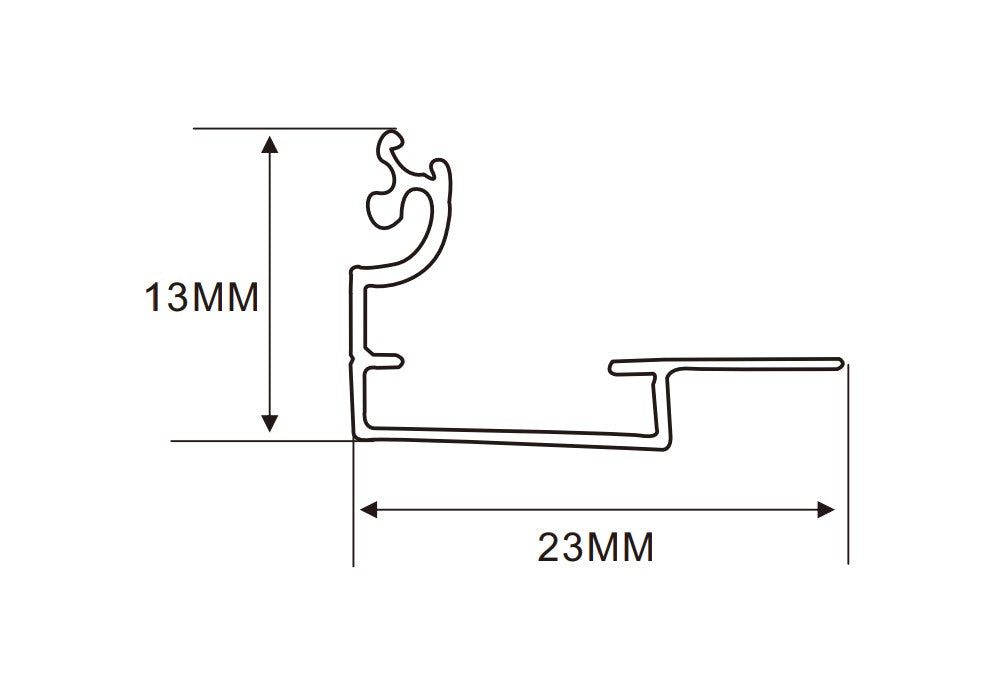 2.5x7 cm LED Channel _ UTL Series _ Model(YX)_ 2.5cm 弧面 LED 鋁型材