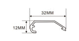 2.1x3.7 cm LED Channel _UTL Series_ Model(YX)_ 2.8cm 斜蓋鋁型材