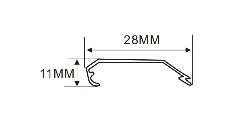 2.8x 1.5 cm LED Channel _UTL Series_ Model(YX)_ 2.8cm 菱形鋁型材