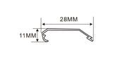 2.8x 1.5 cm LED Channel _UTL Series_ Model(YX)_ 2.8cm 菱形鋁型材