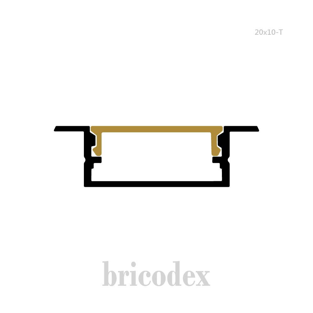 20x10 mm LED Channel _ SML Series _ Model(HL) _ 20x10-T