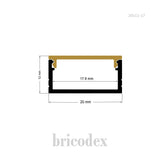 20x12 mm LED Channel _ SML Series _ Model(HL) _ 20x11-17