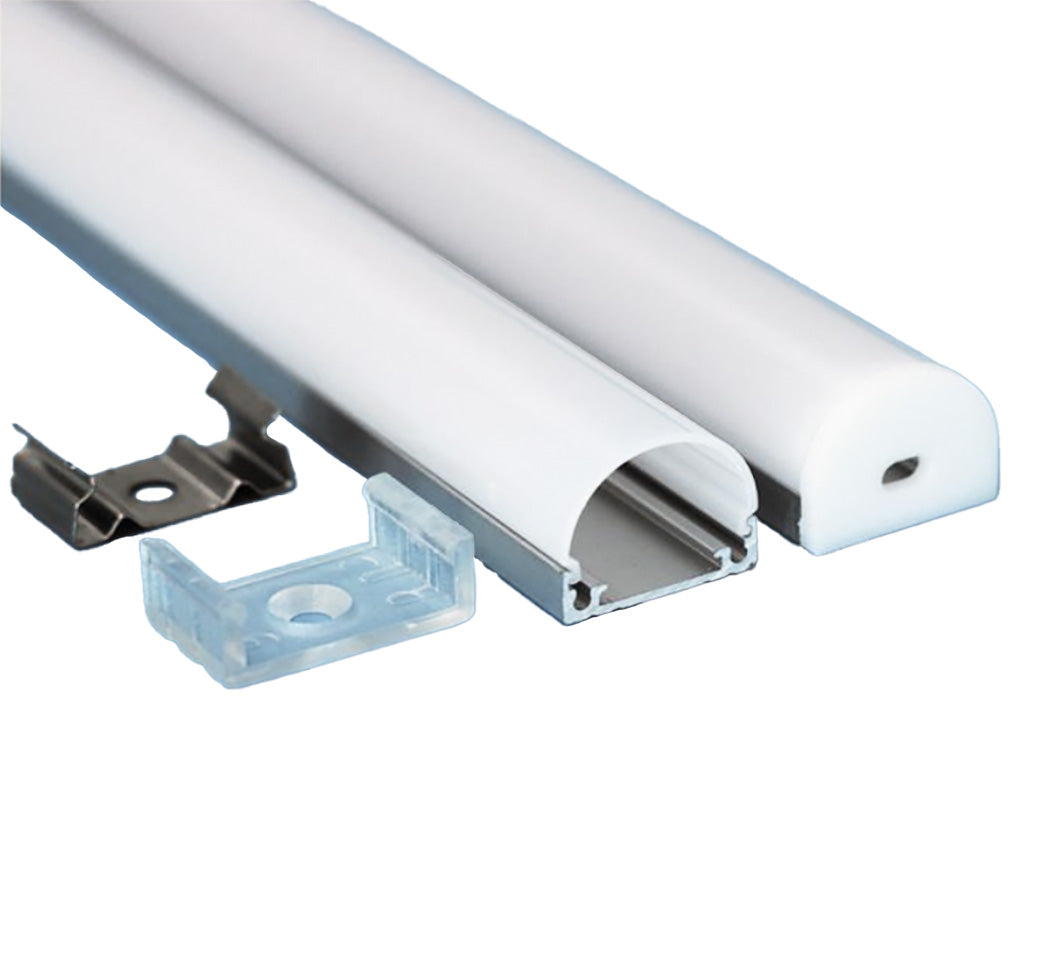 19.7x 15.4 mm LED Channel _ U3D Series _ Model(HL) _ 20x15-12(半圓)