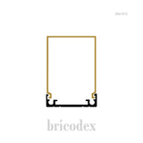 19.7x 30.4 mm LED Channel _ U3D Series _ Model(HL) _ 20x15-C