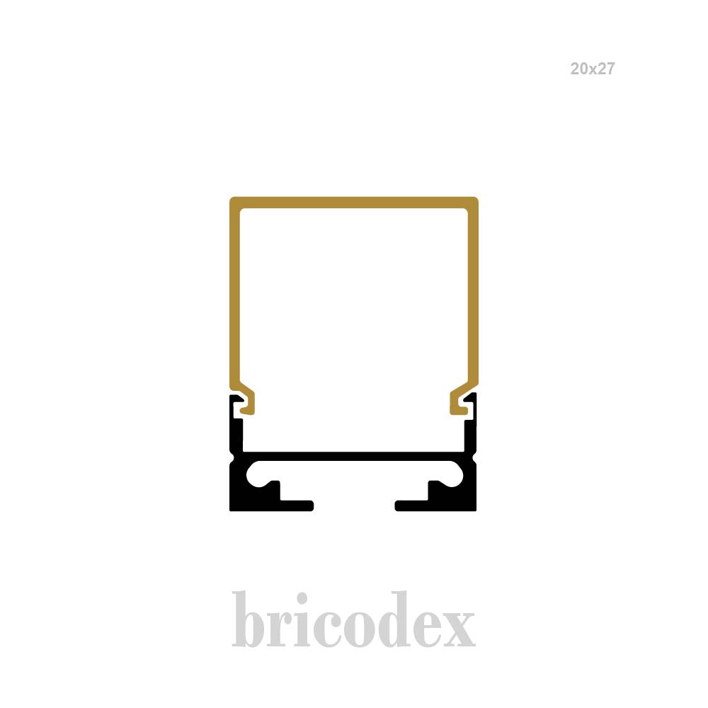 20x 27 mm LED Channel _ U3D Series _ Model(HL) _ 20x27