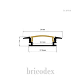 23.5x7 mm  LED Channel _ SML Series _ Model(HL) _ 24.5x7-B