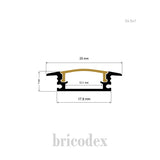 23.5x7 mm  LED Channel _ SML Series _ Model(HL) _ 23.5x7