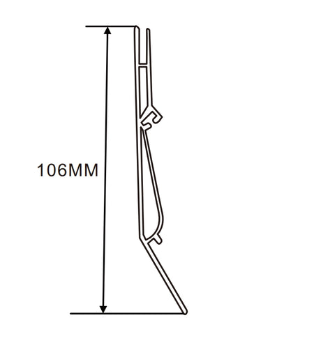 106mm  LED Channel _ SEG Series _ Model(YX) _ 新款無邊卡布包柱燈箱料