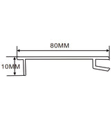 80×10mm  LED Channel _SEG Series_ Model(YX)_ ８分單面可彎卡布燈箱料