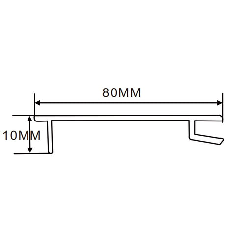 80×10mm  LED Channel _SEG Series_ Model(YX)_ ８分單面可彎卡布燈箱料